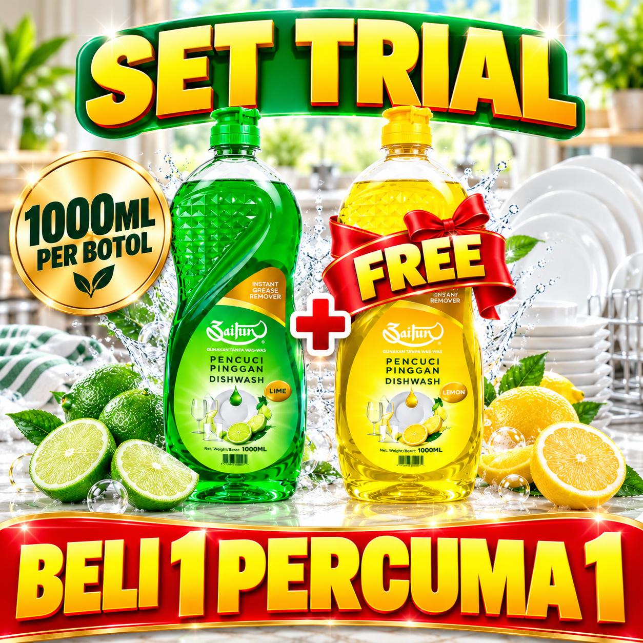 Set Trial Zaitun 2 botol