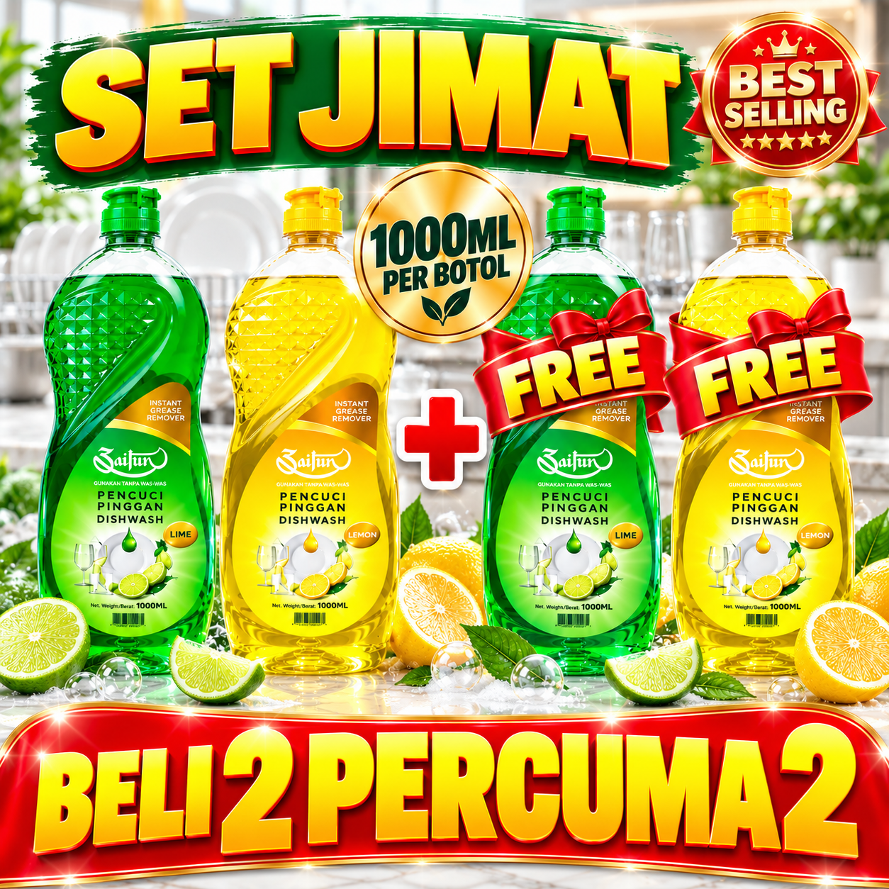 Set Jimat Zaitun 4 botol